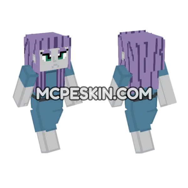 Maud Pie Eg Minecraft Bedrock skin, front and back