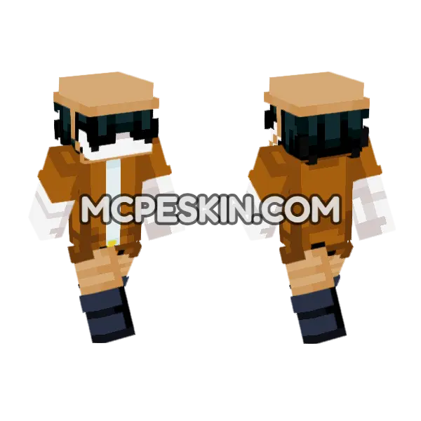Mavis Cowboy Hat Minecraft Bedrock skin, front and back