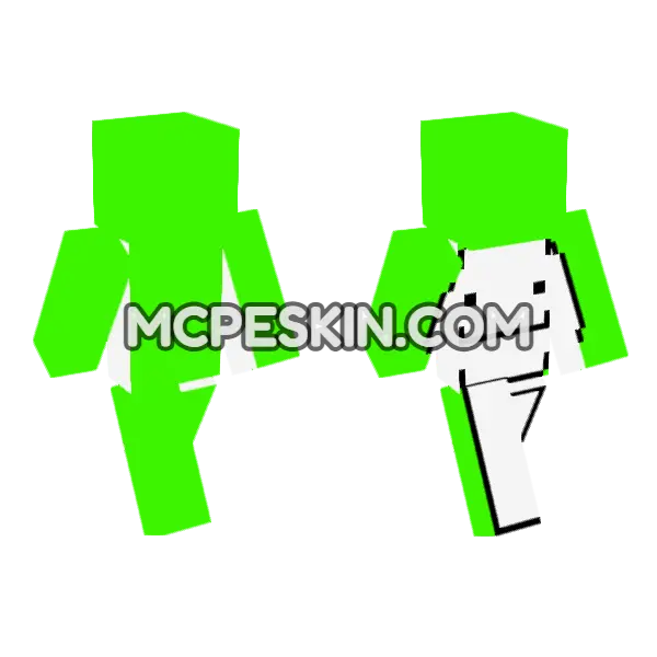 Mc Dream 6844127 Minecraft Bedrock skin, front and back