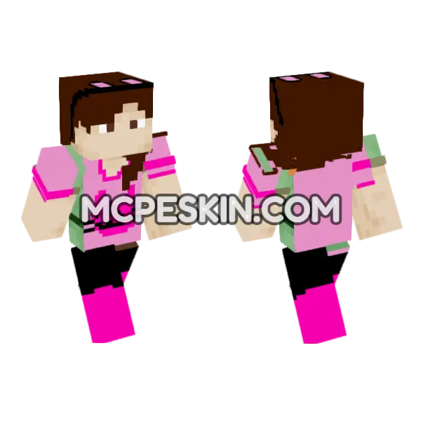 Me Irl 6959901 Minecraft Bedrock skin, front and back