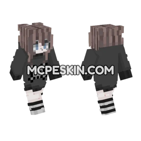 Melodiemyst S Skin Og Dnc Minecraft Bedrock skin, front and back