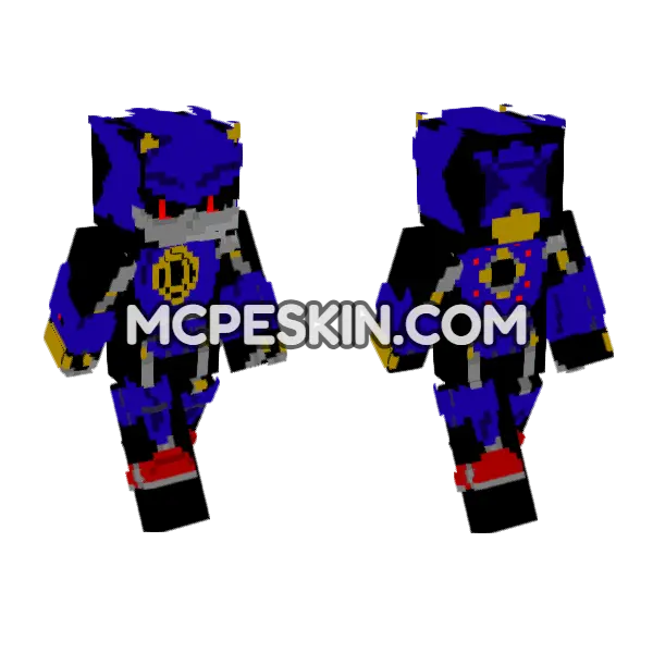 Metal Sonic Redesign, front and back