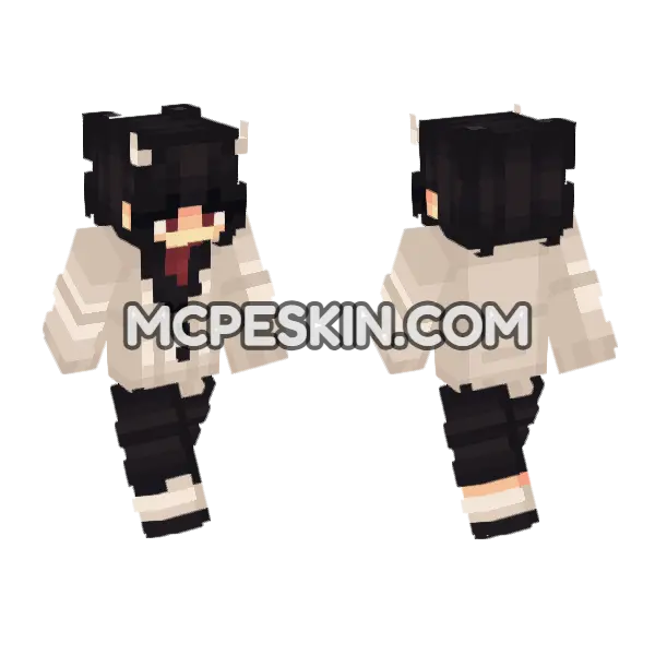 Mia Minecraft Bedrock skin, front and back