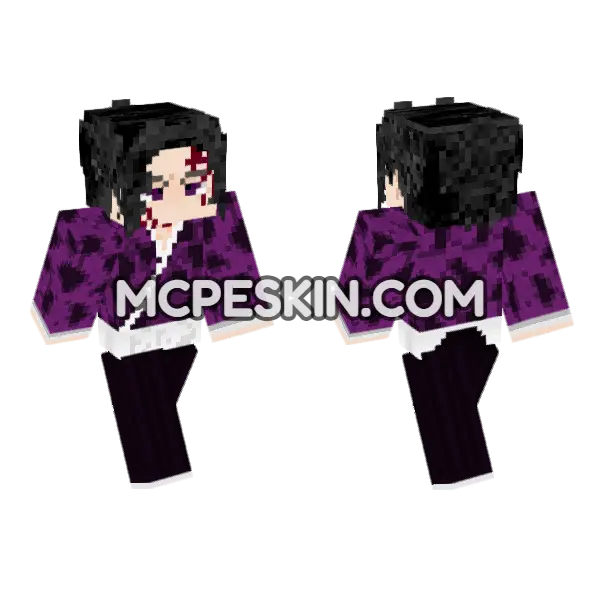 Michikatsu 1 Minecraft Bedrock skin, front and back