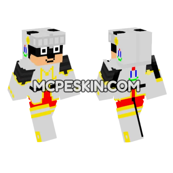 Mickey Mouse Knight Costume, front and back