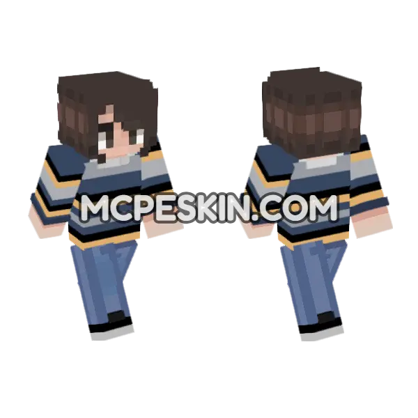 Mike Season 2 Minecraft Bedrock skin, front and back
