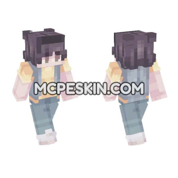 Mike Season 3 Minecraft Bedrock skin, front and back