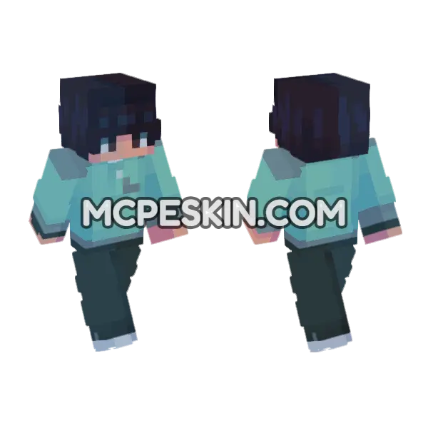 Mike Season 4 Minecraft Bedrock skin, front and back