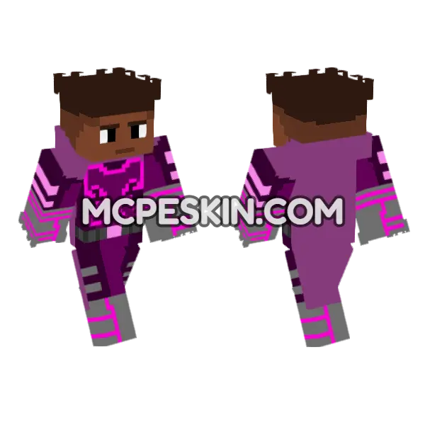 Miles Morales Gatuno Skin Minecraft Bedrock skin, front and back