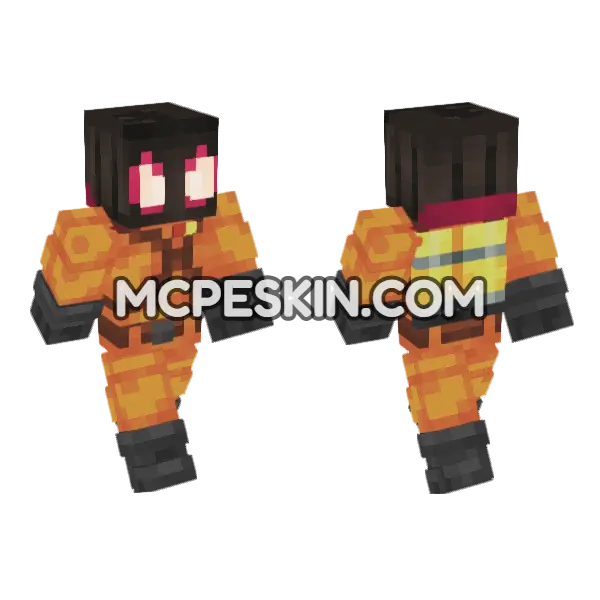 Miles Morales Skin Minecraft Bedrock skin, front and back