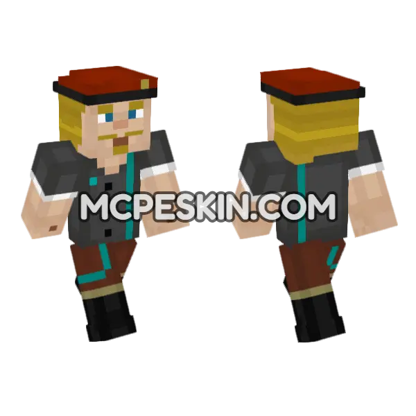 Milo Minecraft Bedrock skin, front and back
