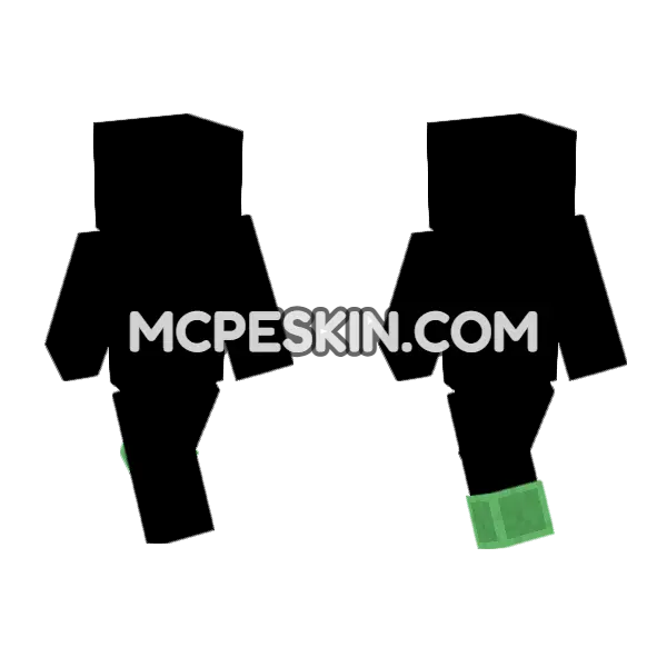 Mini Slime Minecraft Bedrock skin, front and back