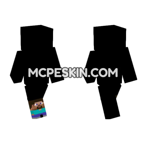 Mini Steve Minecraft Bedrock skin, front and back