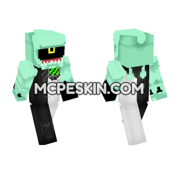 Mint Green Monster, front and back