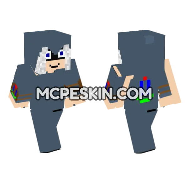 Mizrabel Assassin Pajama Game Minecraft Bedrock skin, front and back