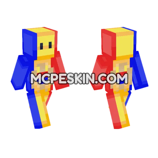 Moldova Minecraft Bedrock skin, front and back