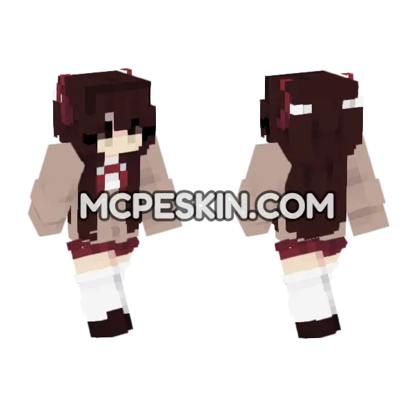 Molly Minecraft Bedrock skin, front and back