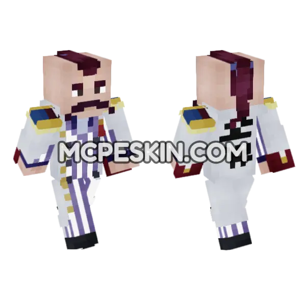 Momonga Skin Minecraft Bedrock skin, front and back