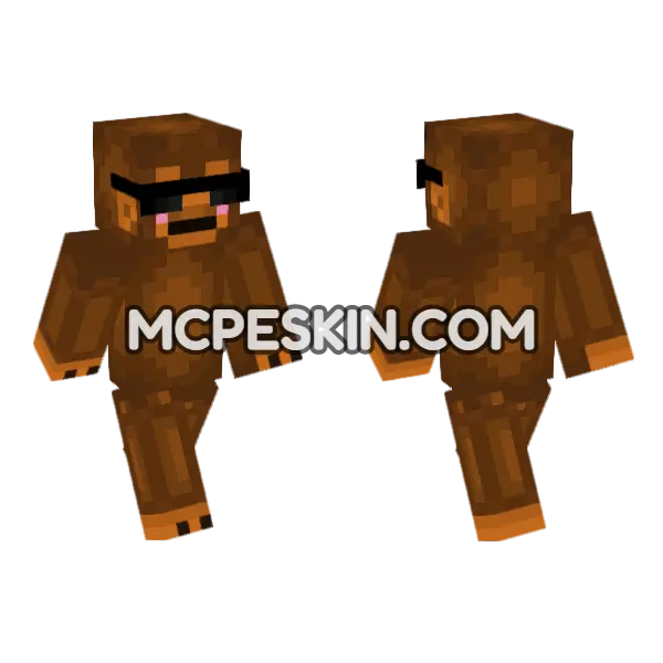 Monke Minecraft Bedrock skin, front and back