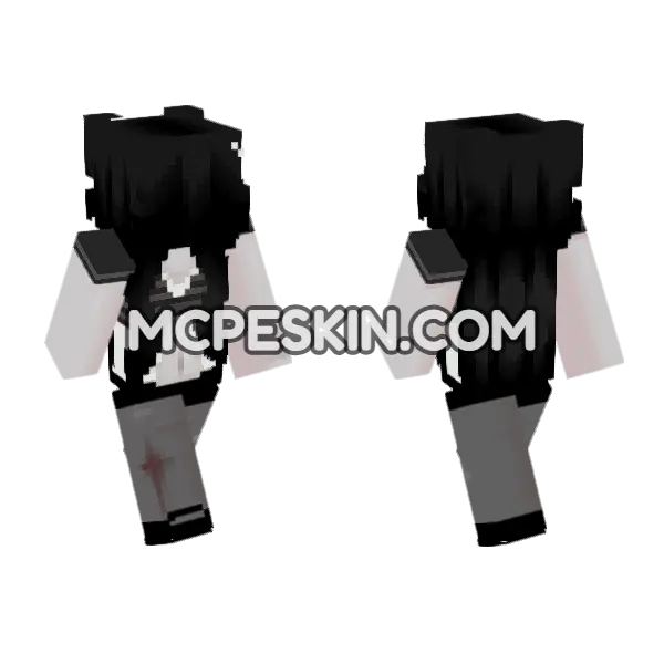 Monochrome Panda Outfit, front and back