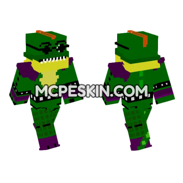 Montgomery Gator Skin Minecraft Bedrock skin, front and back