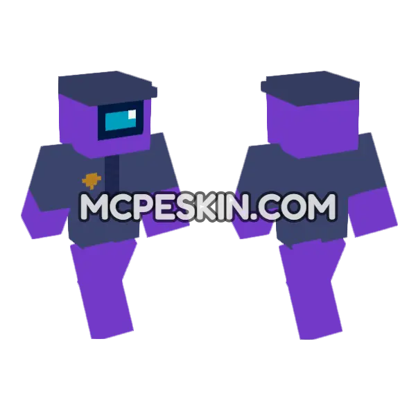 Mori Minecraft Bedrock skin, front and back