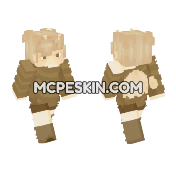 Moth Boy Minecraft Bedrock skin, front and back