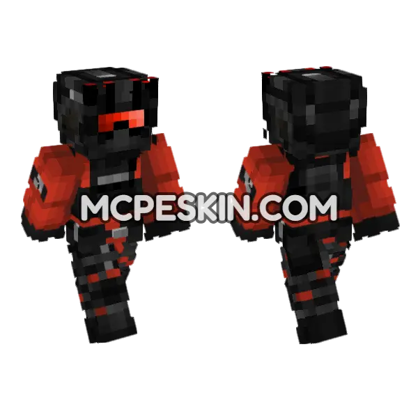 Mtf Alpha 1 Soldier Minecraft Bedrock skin, front and back