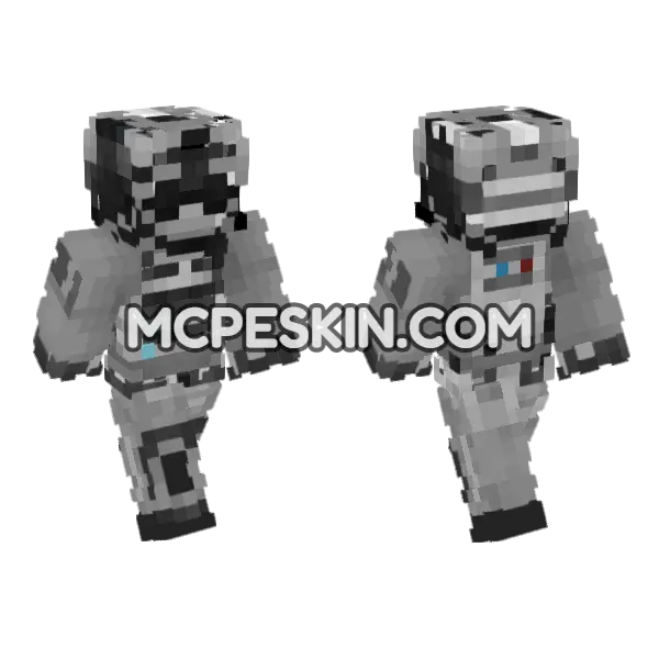 Mtf Delta 14 Minecraft Bedrock skin, front and back