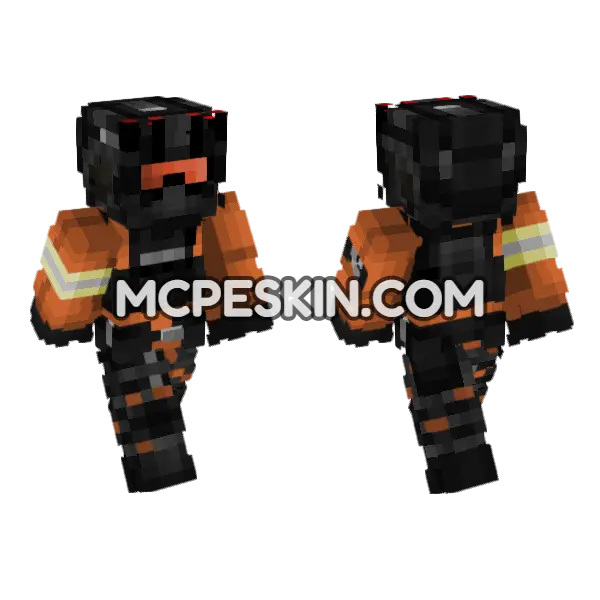 Mtf Epsilon 11 Soldier Minecraft Bedrock skin, front and back