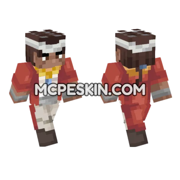Muhammad Avdol Minecraft Bedrock skin, front and back