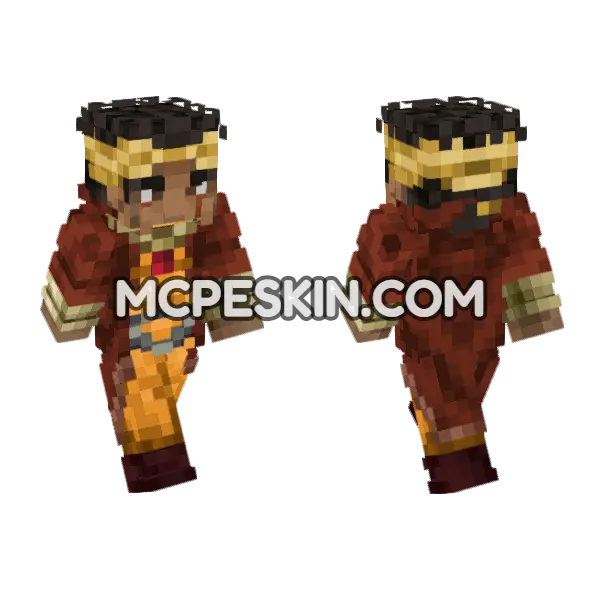 Muhammad Avdol Ova Minecraft Bedrock skin, front and back
