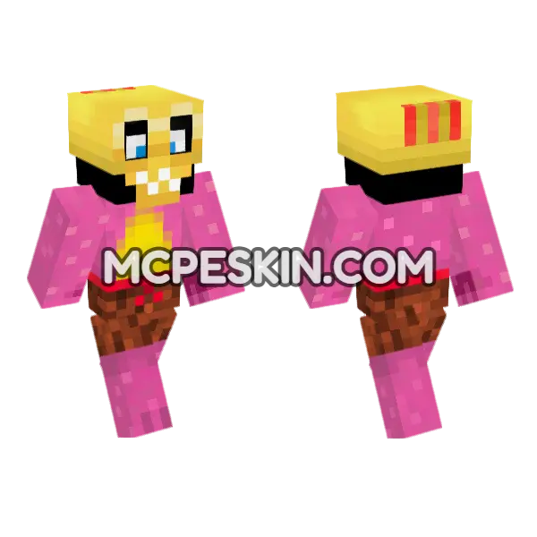 Mumbo Jumbo Skin Minecraft Bedrock skin, front and back
