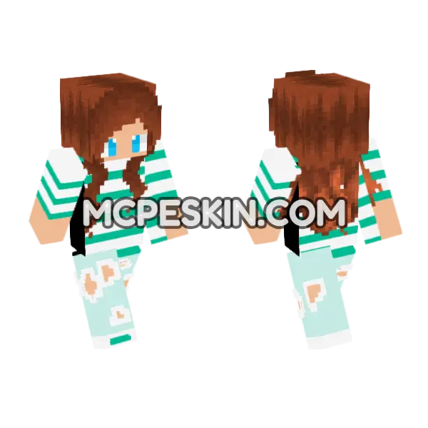 My First Skin 6516696 Minecraft Bedrock skin, front and back