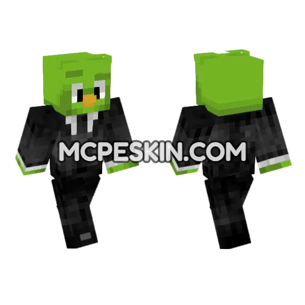 My Lawyer Minecraft Bedrock skin, front and back