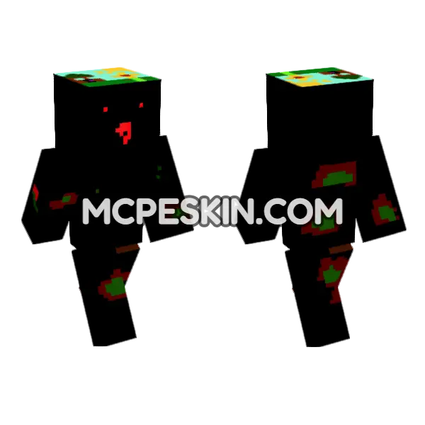 My Made Up Zombie Skin, front and back