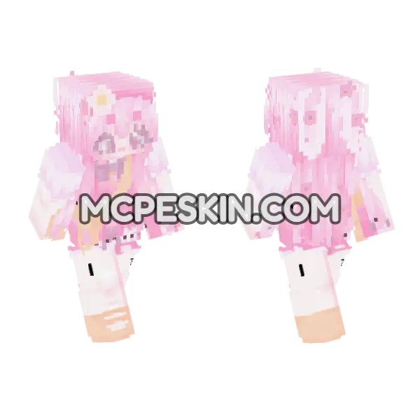 My Melody 6579919 Minecraft Bedrock skin, front and back