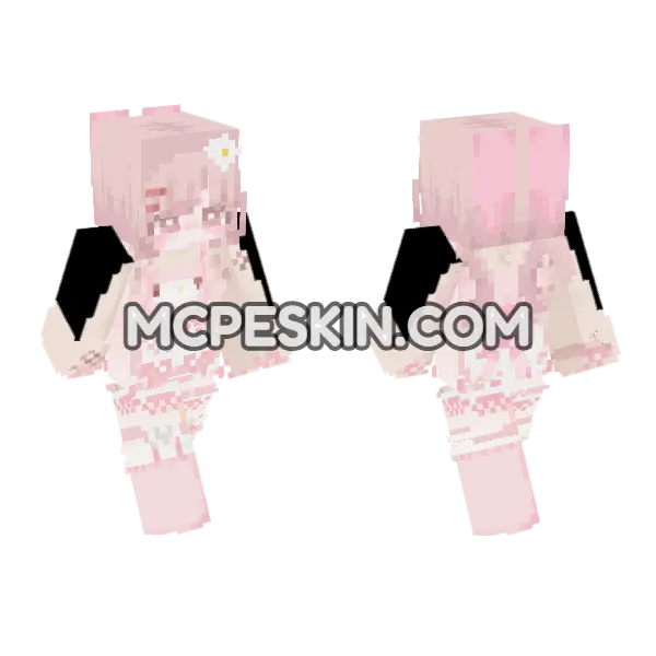 My Melody Skin Minecraft Bedrock skin, front and back