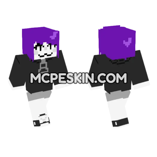 My Silly Little Sona Minecraft Bedrock skin, front and back