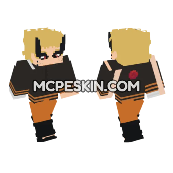 Naruto Uzumaki Baryon Mode, front and back