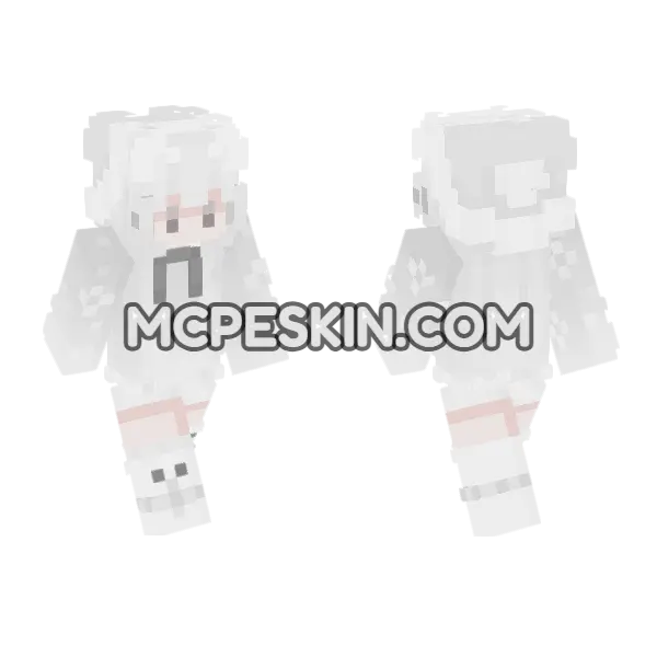 Nechi Minecraft Bedrock skin, front and back