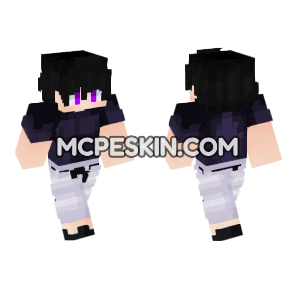 Neon Gamer New 1 Minecraft Bedrock skin, front and back