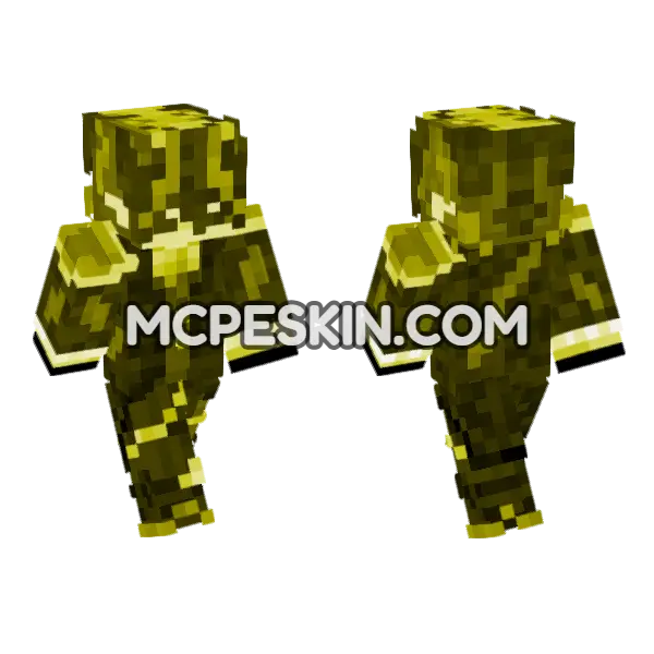 Neon Gamer Skin 1 Minecraft Bedrock skin, front and back