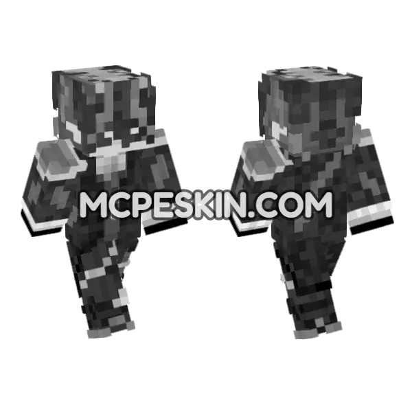 Neon Gamer Skin Minecraft Bedrock skin, front and back