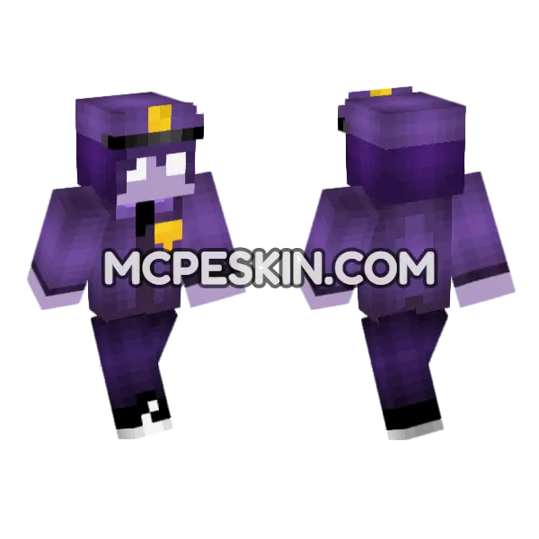 Neon PvP Skin 11 Minecraft Bedrock skin, front and back