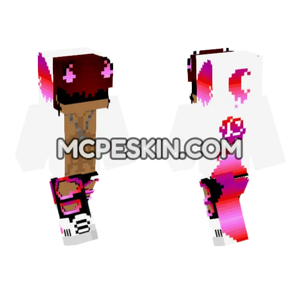Neon Wolf Boy, front and back