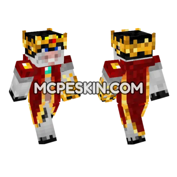 Neorafake Cow Skin Minecraft Bedrock skin, front and back