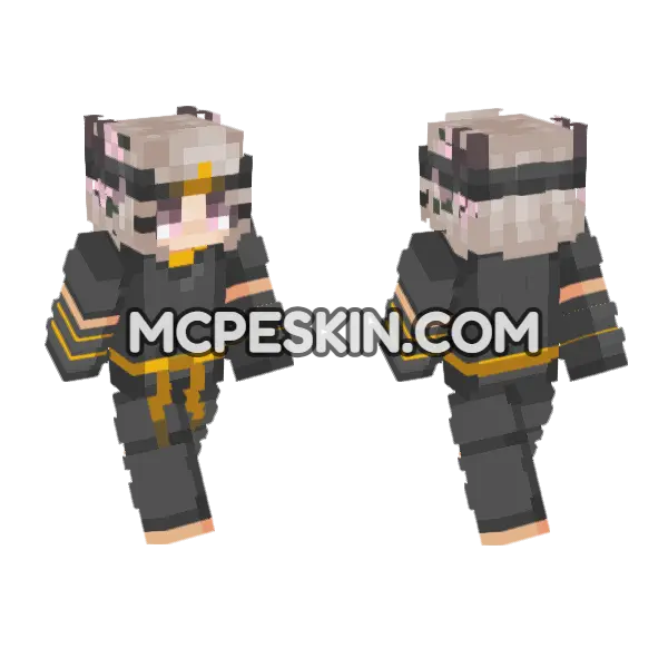 Neppy Minecraft Bedrock skin, front and back