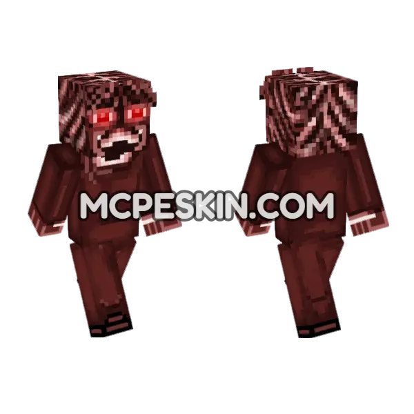 Nether 67 Minecraft Bedrock skin, front and back