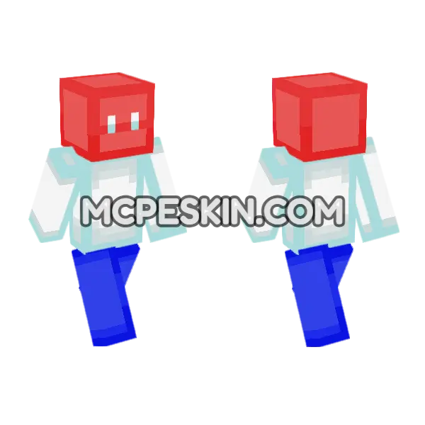 Netherlands Flag Outfit Minecraft Bedrock skin, front and back